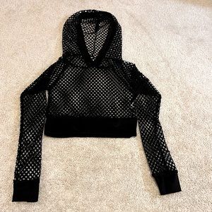Fish net cropped top